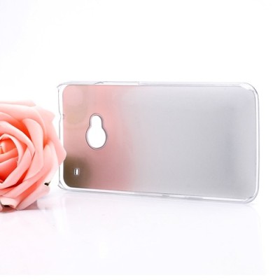 HTC One M7 plastmasas cd stila sudrabs apvalks / vacins.lv