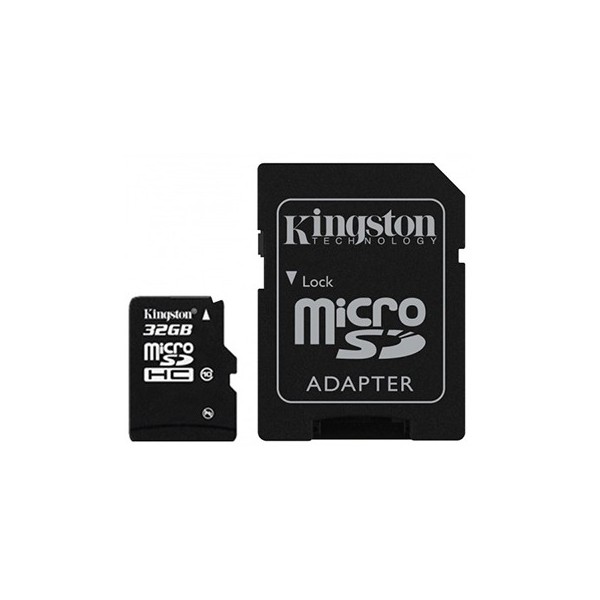 „Kingston“ MicroSD atmiņas karte - 32 Gb (10 Klase) + SD adapteris
