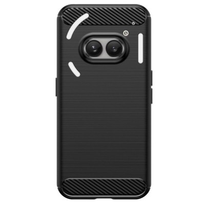 Nothing Phone 2a (2a Plus) „Carbon“ kieto silikono TPU juodas dėklas - nugarėlė | Priedai.lt