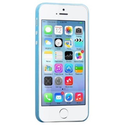 Hoco Thin Apple iPhone 5S zils dzidrs plastmāsas plāns futrālis / Vacins.lv