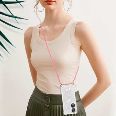 Huawei Honor 90 „Strap“ Shine cieta silikona (TPU) dzidrs apvalks | Vacins.lv