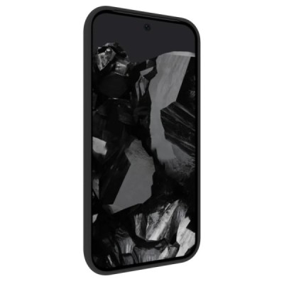 Google Pixel 9 (Pixel 9 Pro) cieta silikona (TPU) melns apvalks | Vacins.lv