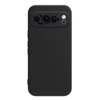 Google Pixel 9 Pro Shell cieta silikona (TPU) apvalks - melns | vacins.lv