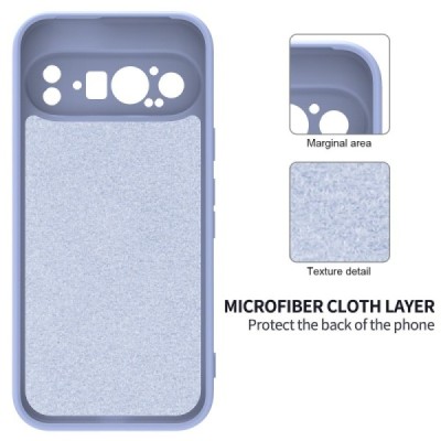 Google Pixel 9 Pro XL Shell cieta silikona (TPU) apvalks - violets | vacins.lv