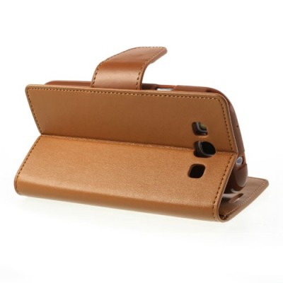 Mercury Sonata atverčiamas Samsung Galaxy S3 i9300 rudas odinis dėklas - piniginė / Priedai.lt