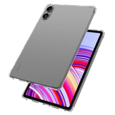 Xiaomi Redmi Pad Pro (Poco Pad) pastiprinātas aizsardzības cieta silikona (TPU) dzidrs apvalks | Vacins.lv