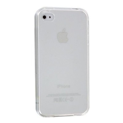 Apple iPhone 4 kieto silikono TPU skaidrus (permatomas) dėklas - nugarėlė / Priedai.lt