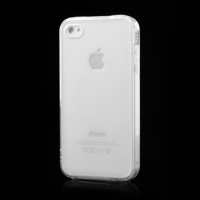 Apple iPhone 4 kieto silikono TPU skaidrus (permatomas) dėklas - nugarėlė / Priedai.lt