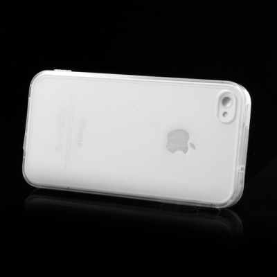Apple iPhone 4 kieto silikono TPU skaidrus (permatomas) dėklas - nugarėlė / Priedai.lt