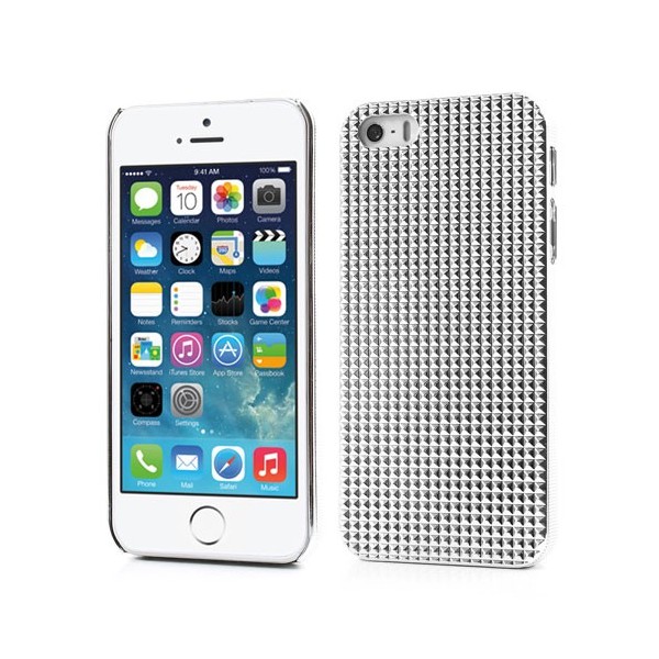 Stilingas reljefinis dėklas - baltas (iPhone 5 / 5S / SE 2016)