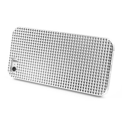 Baltas stilingas reljefinis 3D Apple iPhone SE (5, 5s) dėklas (dėkliukas, nugarėlė) / Priedai.lt