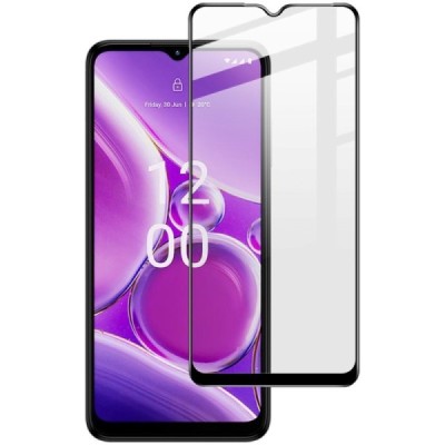 Nokia G42 (G22) „Imak“ Tempered Glass sustiprintos apsaugos juodas pilnai dengiantis apsauginis ekrano stiklas 0,2 mm | Priedai.