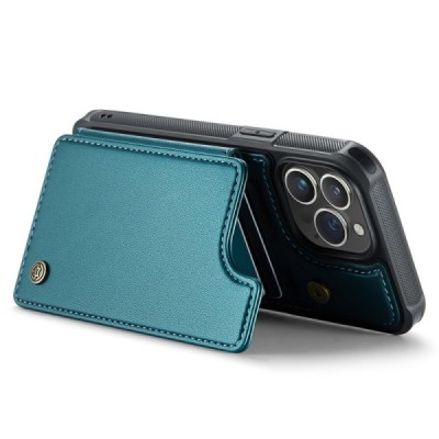 Apple iPhone 15 Pro „CaseMe“ Wallet žalias dėklas - nugarėlė | Priedai.lt
