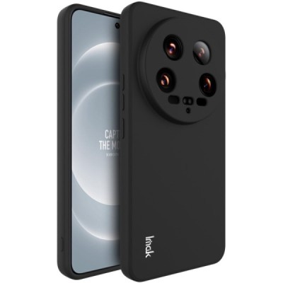 Xiaomi 14 Ultra „Imak“ cieta silikona (TPU) melns apvalks | vacins.lv