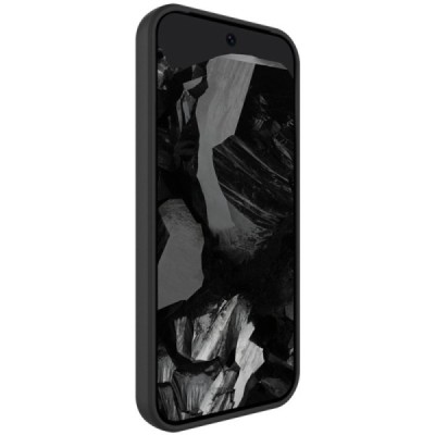 Google Pixel 9 (9 Pro) „Imak“ cieta silikona (TPU) melns apvalks | vacins.lv