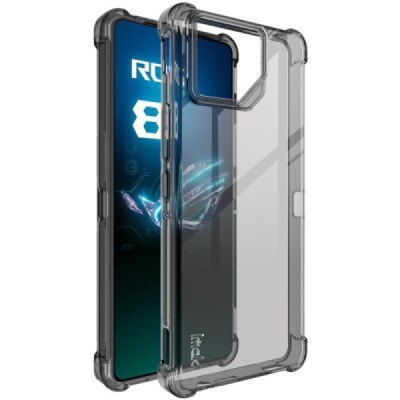 Asus Rog Phone 8 (8 Pro) Imak pastiprinātas aizsardzības cieta silikona (TPU) pelēks vāciņš | Vacins.lv