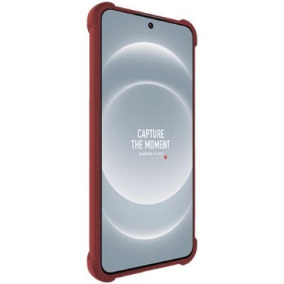 Xiaomi 14 Ultra Imak pastiprinātas aizsardzības cieta silikona (TPU) bordo vāciņš | Vacins.lv