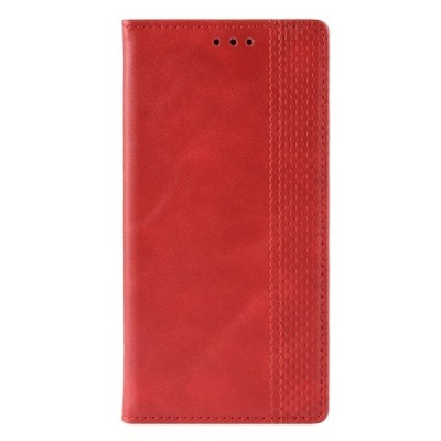 Sony Xperia L4 Vintage sarkans ādas atvērams maciņš ar magnetu | Vacins.lv