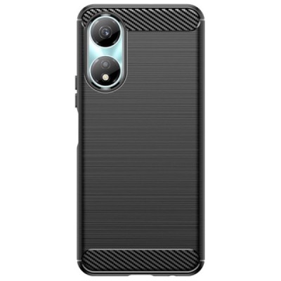 Honor X5 Plus (WOD-LX1) "Carbon" cieta silikona (TPU) melns apvalks | Vacins.lv