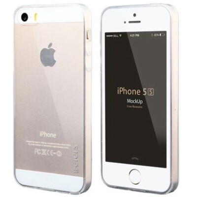 „Leiers“ Thin Ice Apple iPhone SE (5, 5s) skaidrus permatomas silikoninis TPU dėklas / Priedai.lt