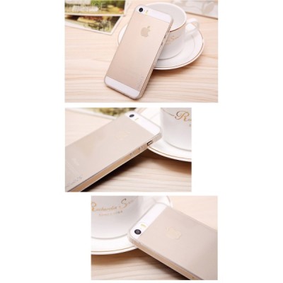 „Leiers“ Thin Ice Apple iPhone SE (5, 5s) skaidrus permatomas silikoninis TPU dėklas / Priedai.lt