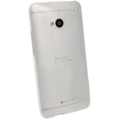 Skaidrus HTC One M7 permatomas kieto silikono TPU dėklas / Priedai.lt
