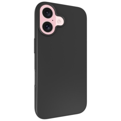 Apple iPhone 16 cieta silikona (TPU) melns apvalks | Vacins.lv