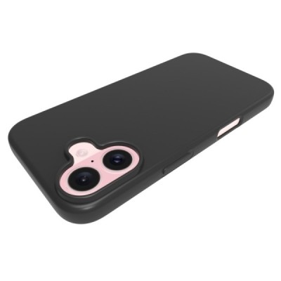 Apple iPhone 16 cieta silikona (TPU) melns apvalks | Vacins.lv