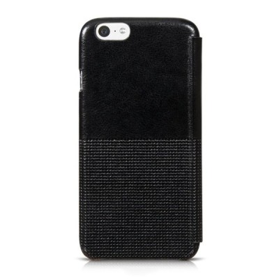 Greznais „HOCO“ Crystal Fashion sērijas ādas atvērams melns Apple iPhone 6 (6s) futrālis / Vacins.lv