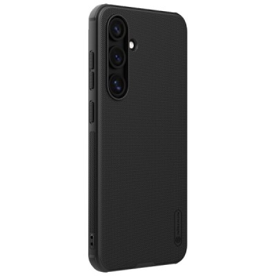 Nillkin Frosted Shield Samsung Galaxy S24 FE melns plastmasas apvalks futrālis | Vacins.lv