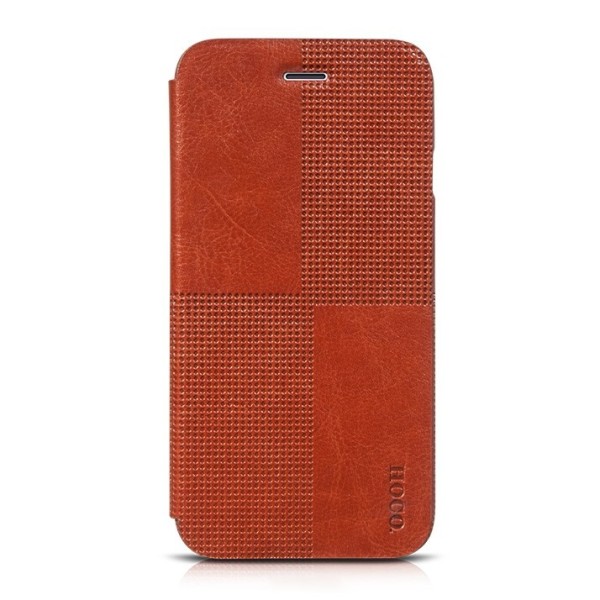 „HOCO“ Crystal Fashion atvēramais futrālis - brūns (iPhone 6 / 6s)