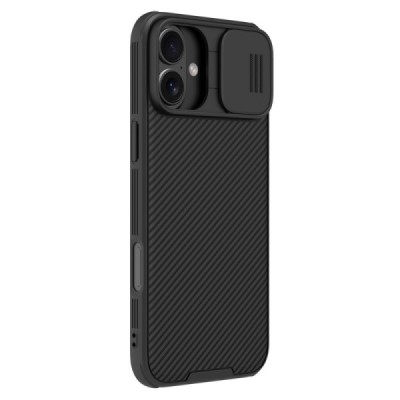 Apple iPhone 16 Plus "Nillkin" CamShield Pro Magnetic melns apvalks | vacins.lv