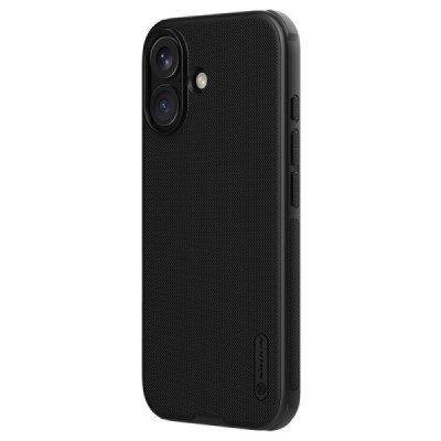 Apple iPhone 16 "Nillkin" Frosted Shield Pro Magnetic melns apvalks | vacins.lv