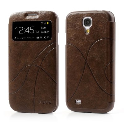 „Fimor“ Feitian atverčiamas rudas Samsung Galaxy S4 i9505 dėklas - knygutė / Priedai.lt