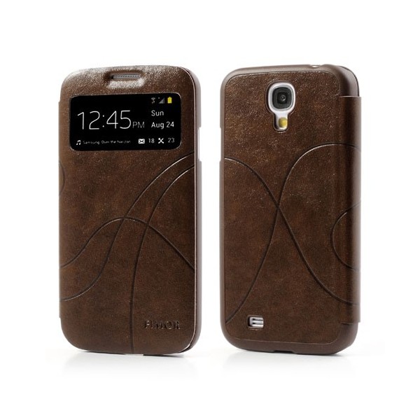 „Fimor“ Feitian atverčiamas dėklas - rudas (Galaxy S4)