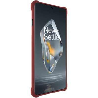 OnePlus 12R 5G (Ace 3) "Imak" pastiprinātas aizsardzības cieta silikona (TPU) bordo vāciņš | Vacins.lv