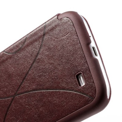 „Fimor“ Feitian atverčiamas raudonas (bordinis) Samsung Galaxy S4 i9505 dėklas - knygutė / Priedai.lt