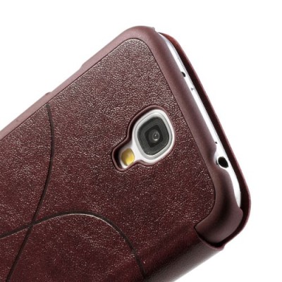 „Fimor“ Feitian atverčiamas raudonas (bordinis) Samsung Galaxy S4 i9505 dėklas - knygutė / Priedai.lt