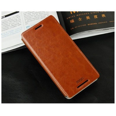 Sony Xperia Z3 „Mofi“ Rui sērijas brūns ādas atvērams futrālis / Vacins.lv