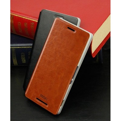 Sony Xperia Z3 „Mofi“ Rui sērijas brūns ādas atvērams futrālis / Vacins.lv