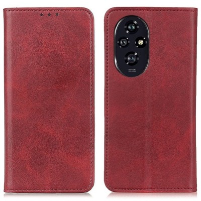 Honor 200 „Split“ raudonas odinis atverčiamas dėklas - knygutė | Priedai.lt