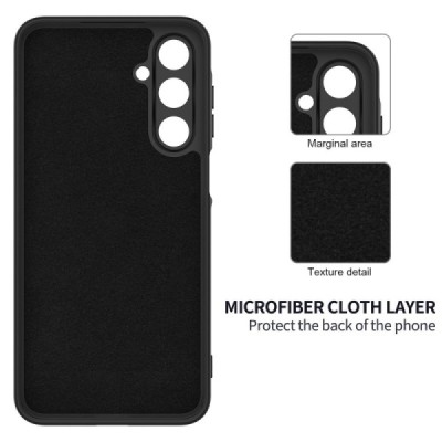 Samsung Galaxy A16 "Shell" cieta silikona (TPU) apvalks - melns | vacins.lv