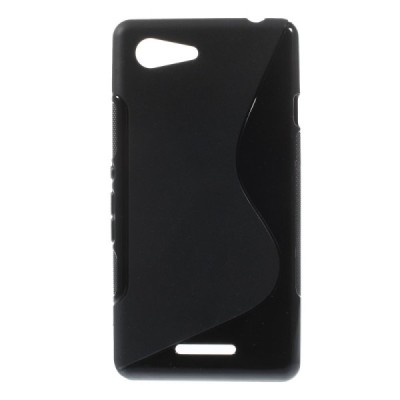Sony Xperia E3 melns cieta silikona futrālis / Vacins.lv