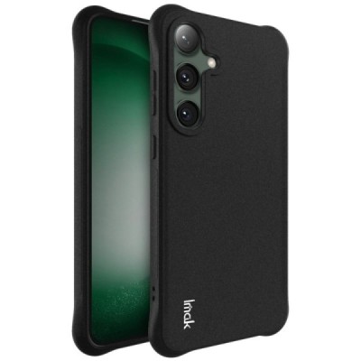 Samsung Galaxy S24 FE "Imak" pastiprinātas aizsardzības cieta silikona matēta (TPU) melns vāciņš | Vacins.lv
