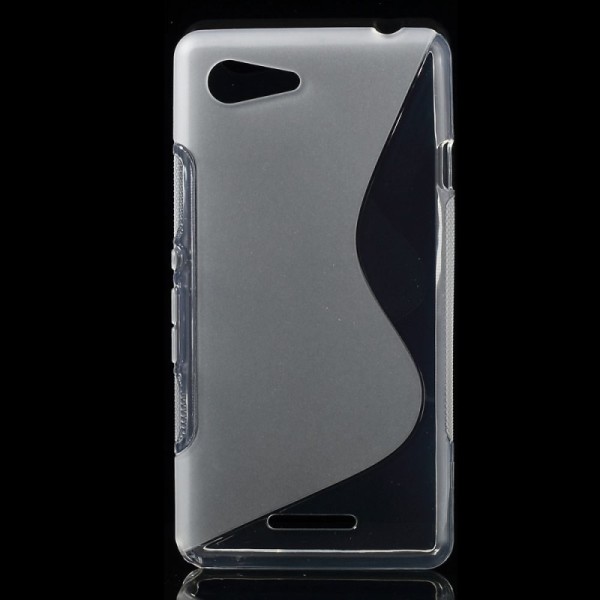 Cieta silikona futrālis - dzidrs (Xperia E3)
