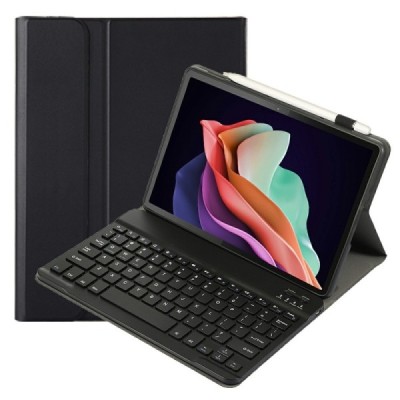 Lenovo Tab P11 11.5" Gen 2 ādas atvēramais melns futrālis ar bluetooth tastatūra | Vacins.lv