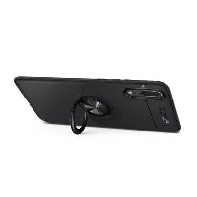 Huawei P20 Pro „FOCUS“ Kickstand kieto silikono TPU juodas dėklas - nugarėlė | Priedai.lt