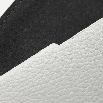 Atverčiamas odinis HTC One M7 baltas dėklas (Dėkliukas) / Priedai.lt