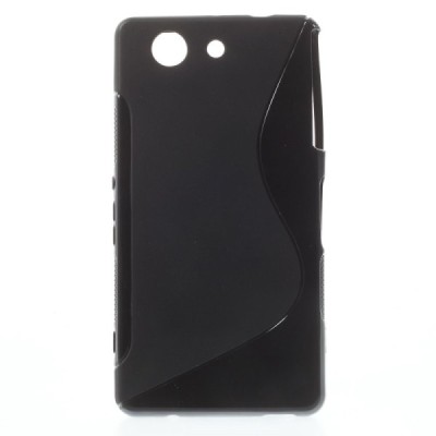 Sony Xperia Z3 Compact melns cieta silikona futrālis / Vacins.lv