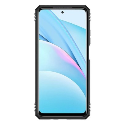 Xiaomi Redmi Note 9 Pro (Mi 10T Lite 5G) „Kickstand“ pastiprinātas aizsardzības melns apvalks | Vacins.lv